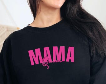 Customized Mama Sweatshirt: Personalized Kid Names Sleeve