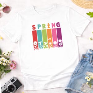 Colorful Spring Graphic Tee: Outdoorsy Nature Lover Shirt image 4