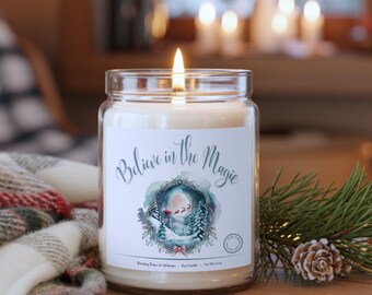Believe in the Magic Candle Weihnachten Sojakerze Urlaub Hausdekorationen