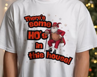Funny Christmas Santa Shirt Ho Ho Holiday Graphic Tee