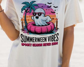 Summerween Ghost Shirt: Gruselige Saison Strand Urlaub Tee