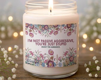 Scented Soy Candle: Aromatherapy Relaxation Decor, Eco-Friendly Wax