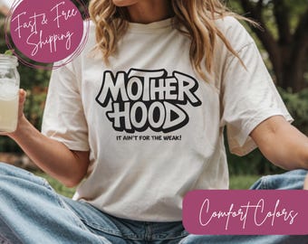 Camiseta divertida para mamá: Camiseta de maternidad con colores cómodos