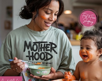 Comfort Colors Motherhood Shirt: Funny Mom Life Tee