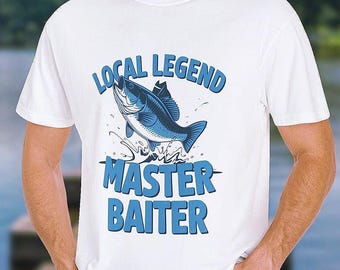 Master Baiter Fishing Shirt: Funny Boat Dad Gift, Comfort Colors Tee