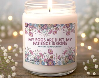 Funny Menopause Candle For Women Over 40 Soy Wax Jar Candle Midlife Humor Decor