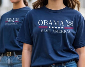 Obama 2028 T-Shirt: Funny Political Democrat Tee