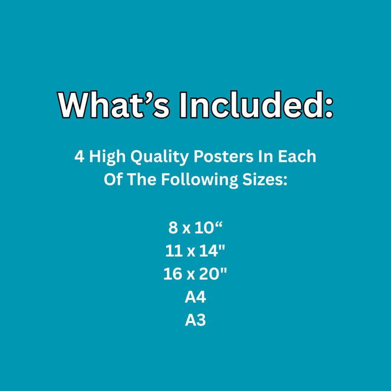 Set of 4 Math Posters, Classroom Printables, Math Classroom Decor ...