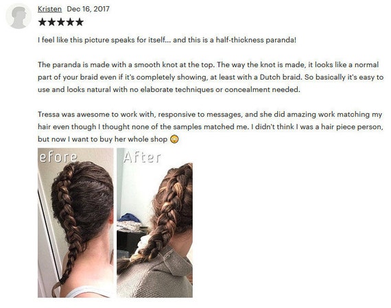 Paranda Hair Extension To Extend Lengthen And Thicken Braid Etsy