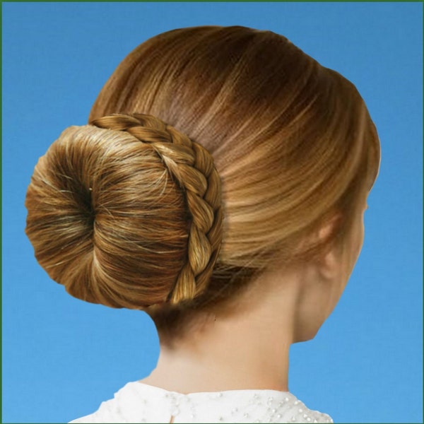 costume de danse tressé ballet chignon cheveux wrap accent tresse équipe coiffure YAGP académie concours accessoire coiffure personnalisée postiche cadeau