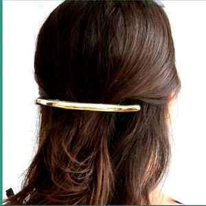 Gold Minimalist Statement Metal French Hair Clip metal Large Hair Barrette Hair styling tool Barrette Adult Hair Accessories clamp clip gift