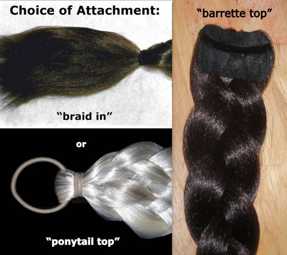 ibasenice Beaders for Braids Hair Bun Braided Ponytail Extension for Women  Hair Wig Hair Ties Band Women Braided Hair Extensions Womens Braid