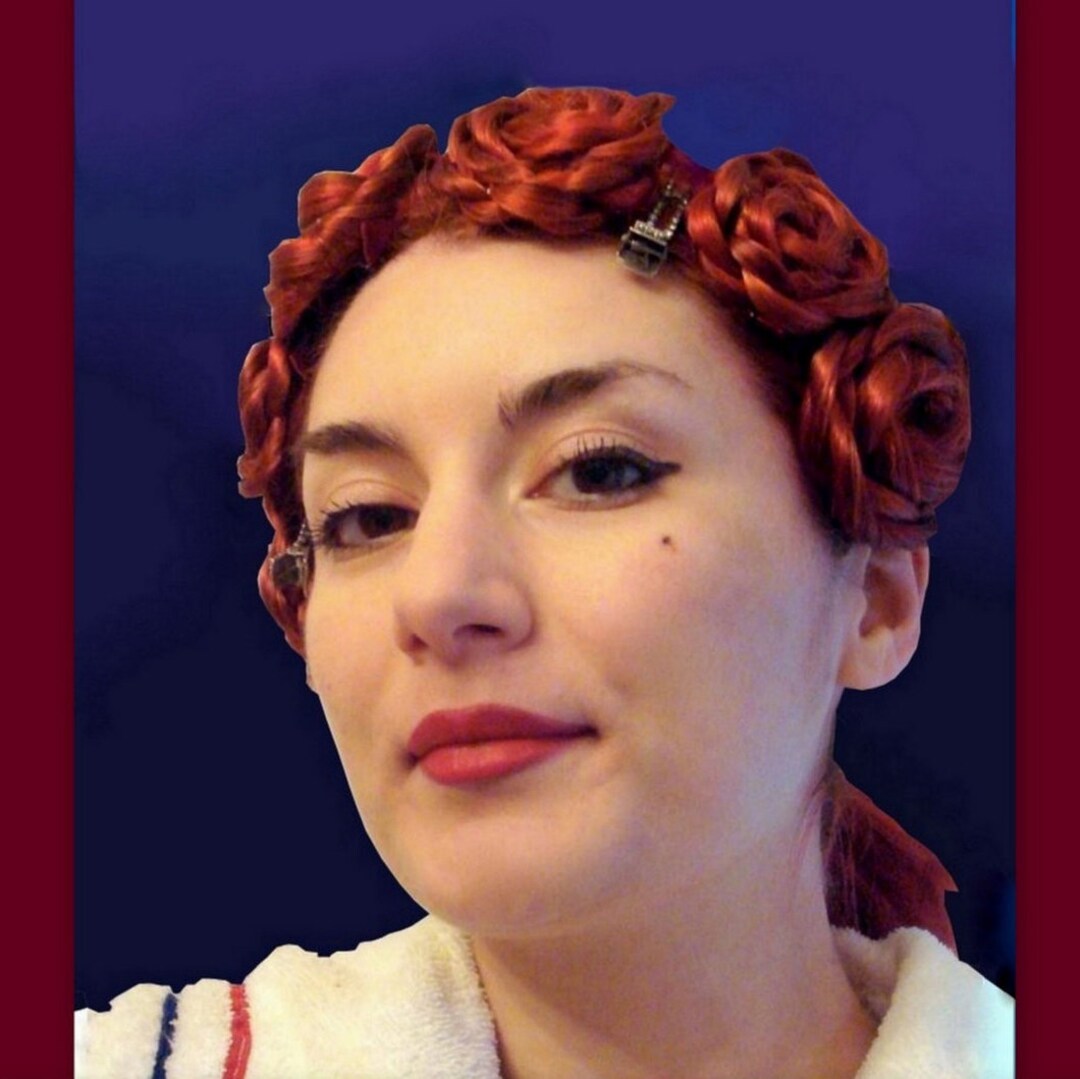 Wedding Hair Hairclip Bridal Hair Clip Flower Hair Pieces Clip in Hair Extensions Floral Rose