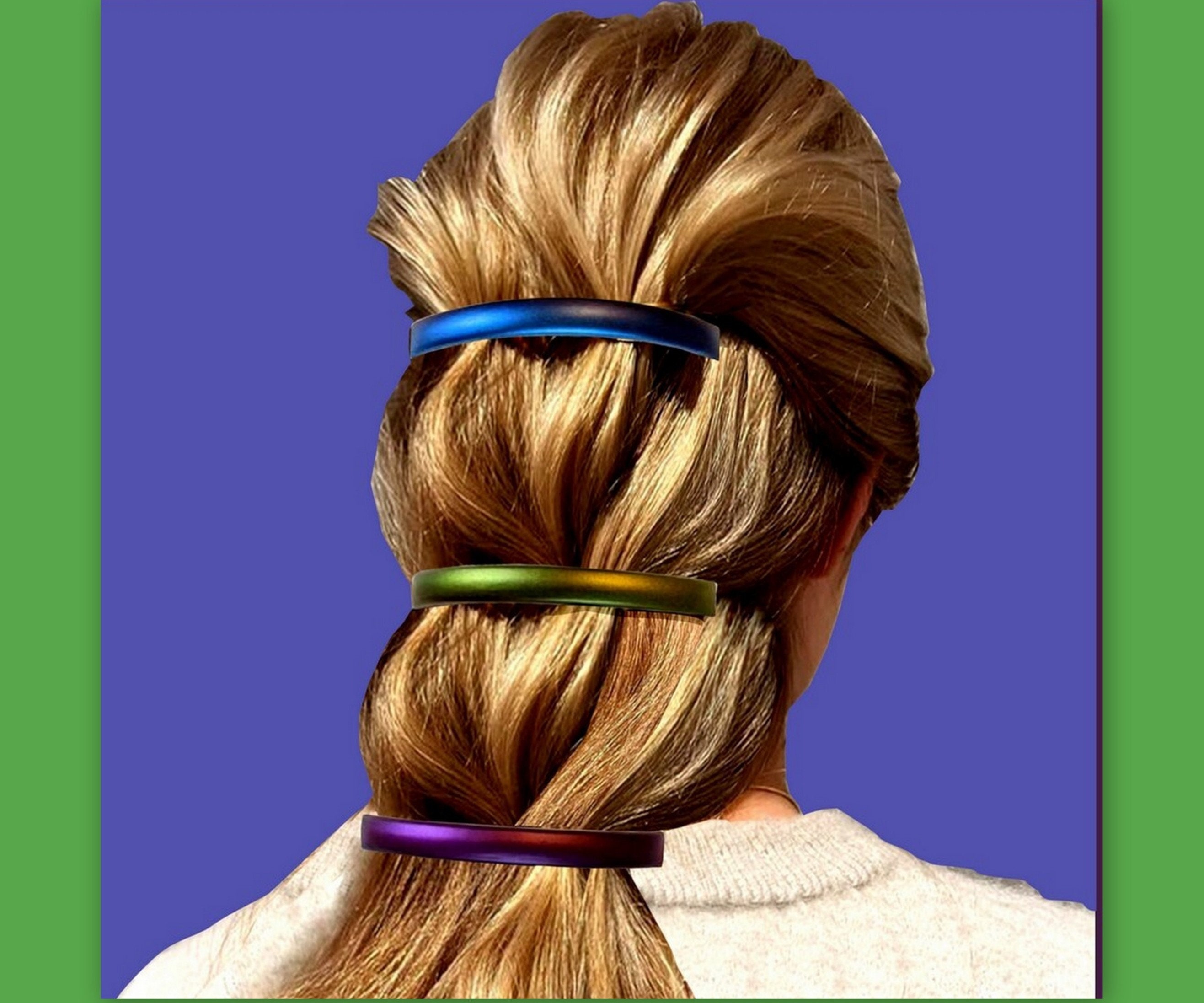 Minimalist Jewel Toned French Clip Hair Barrette Rectangle Bar - Etsy