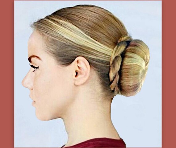 Twist Ballet Bun Wrap Accent Braid Braided Plait Yagp Hairstyle Dance Academy Updo Bridal Accessory Hairpiece Hair Extension Ballerina