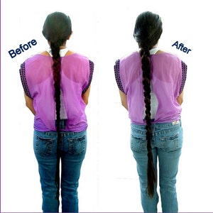 Extra long Paranda hair extension extend lengthen thicken braid plait bun chignon hair filler switch hair plait costume wig