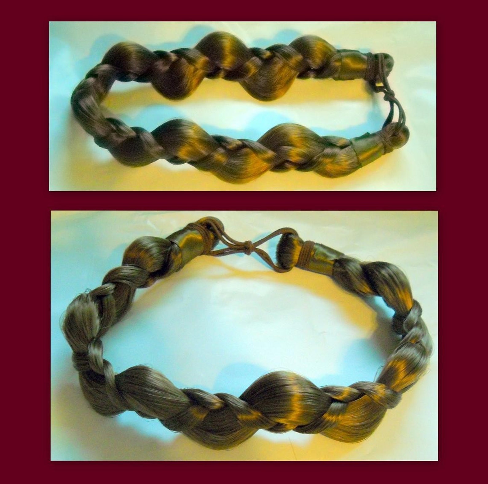 Fake Hair Headband Hairband Braided Hair Head Band Plait Etsy