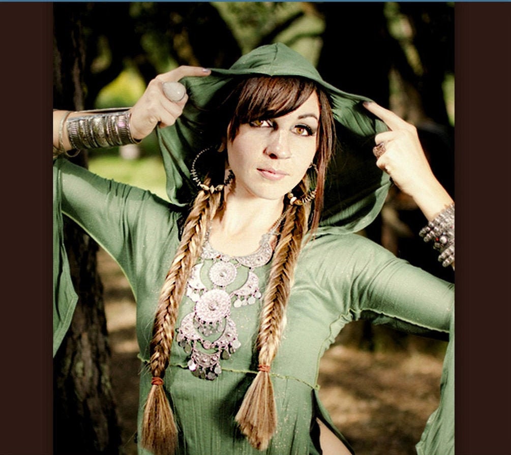 2 Fishtail Herringbone hair Fishbone Braids plaits hair extensions belly dance costume wig hair accessories plaits piece hairpiece custom