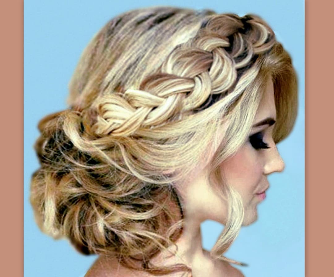Extra Wide and Thin Braided Headband Plait Wedding Bridal  display picture 1