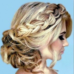 Extra wide and thin braided headband plait wedding bridal braid hair accessory pulled hairband hairband hair head band hairpiece for bride