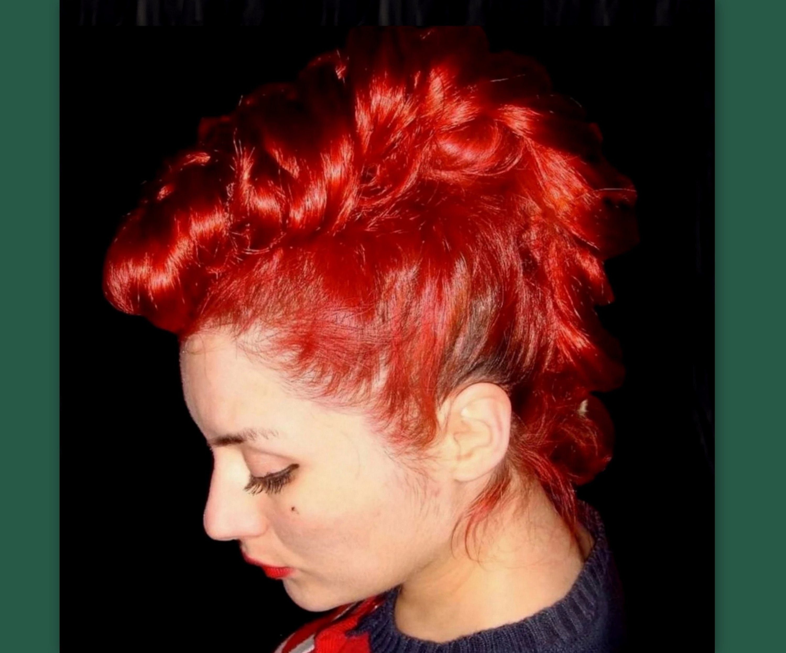 Fauxhawk Mohawk Punk Rock clip in Hair Extension costume wig accessory wig your hair color rock N roll fake hair