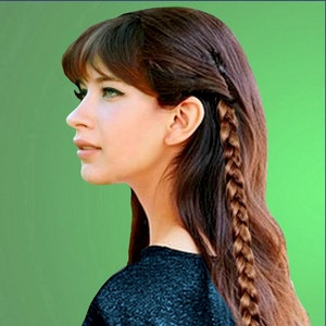 braided accent braid hair extension addition hairstyle for hairpiece dance academy hair updo bridal accessory wedding hairstyle plait braid