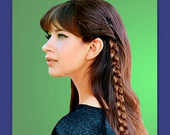 braided accent braid hair extension addition hairstyle for hairpiece dance academy hair updo bridal accessory wedding hairstyle plait braid