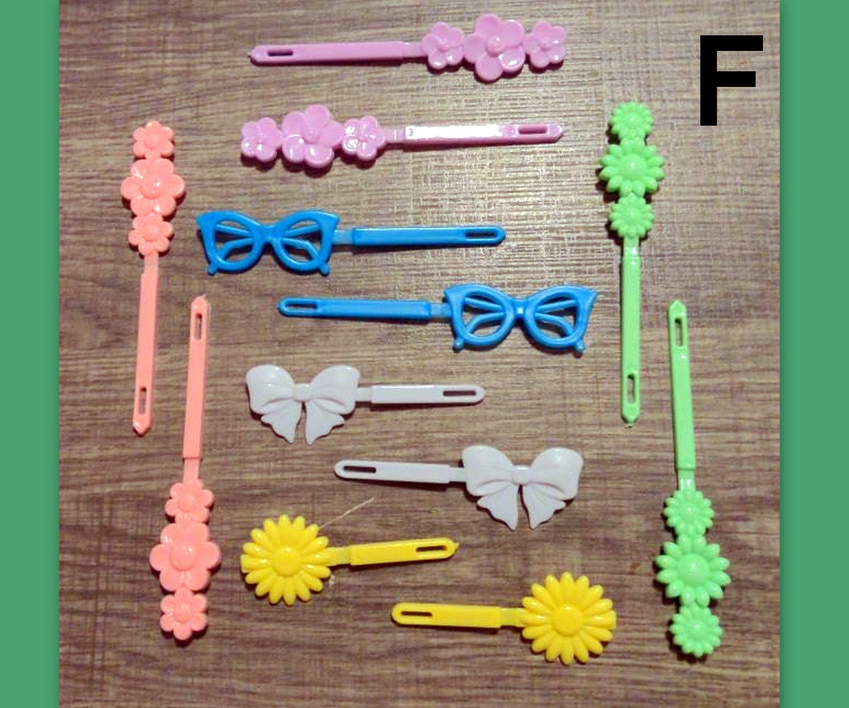 Small Paired Plastic Hair Barrette Pastelcore Hair Clip Cutecore