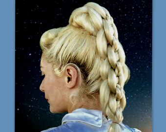 lange bruiloft bruids haar vlecht extensie gevlochten gevlochten kapsel knot haar stijl haarspeld vrouwen pruik accessoire vlecht custom puppycatmeow