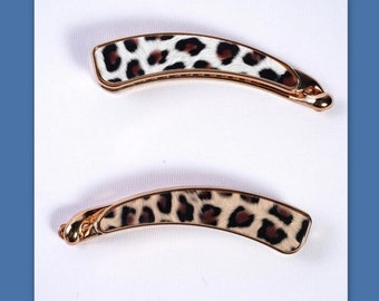 Banana clip Hair Comb Ponytail Holder 4" Long 1PC daily hair Claw Retro 80s hairstyle Accessories gift her everyday Leopard print cheetah