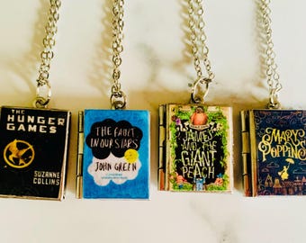 Buch Locket Halskette, Roman Geschichte Anhänger Halsketten