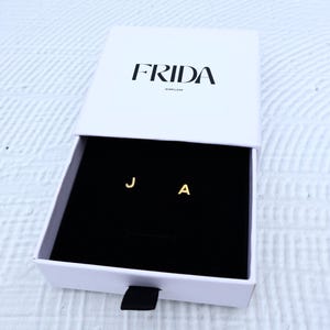 Letter Stud Earrings in 18k Gold Vermeil
