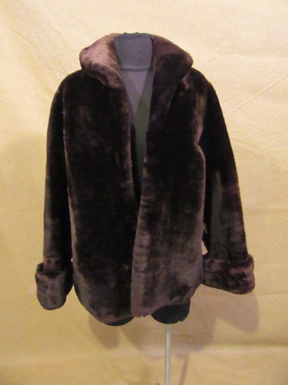 50s Vintage Kerrybrooke Sears Roebuck Faux Fur Coat Jacket | Etsy