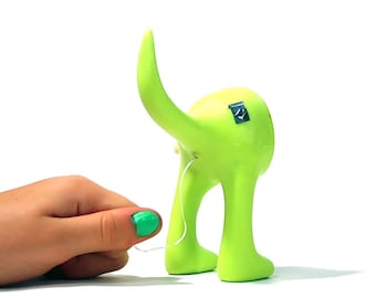 Dispensador de fio dental Dog Butt Floss - Verde Neon