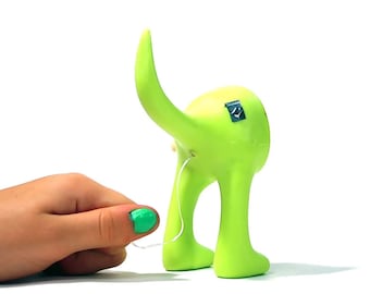 Dog Butt Floss - Neon Green Dental Floss Dispenser