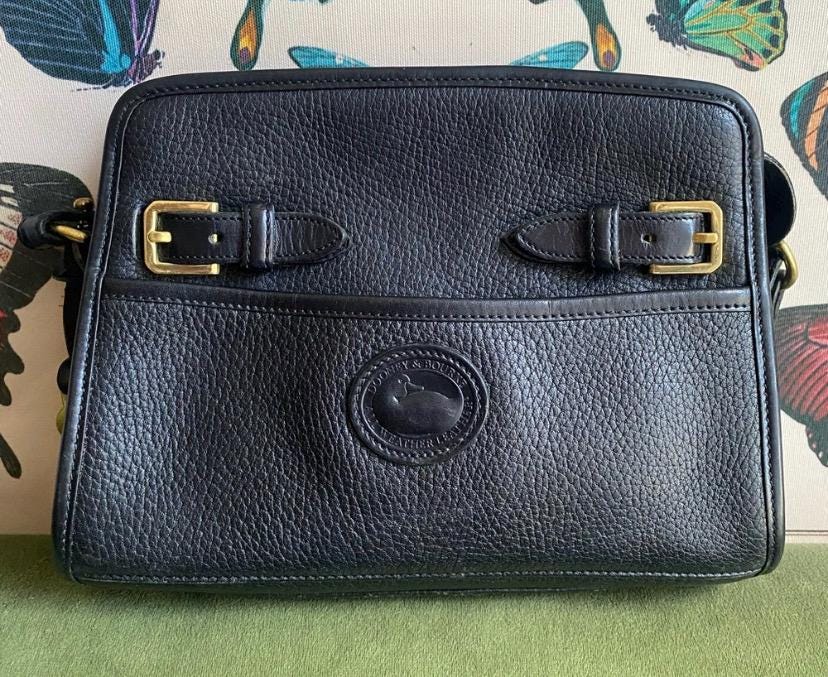 ⭐️未使用⭐️Dooney&Bourke レザーケース/イエロー/ヴィンテージ Vintage Dooney and Bourke All Weather Leather - Etsy