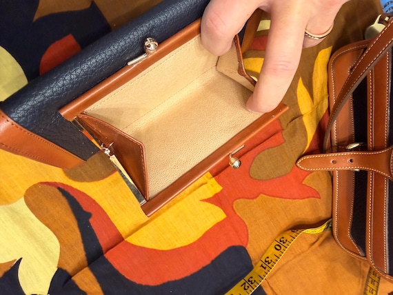 Dooney & Bourke Surrey Bag Set, Navy Leather Cros… - image 5