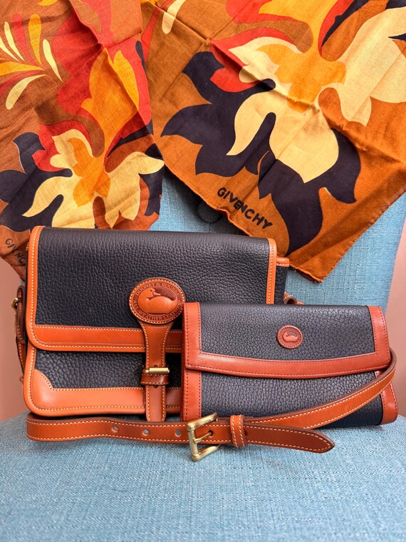 Dooney & Bourke Surrey Bag Set, Navy Leather Cros… - image 1
