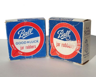 Vintage Ball Jar Rubbers Good Luck 2 Boxes – 20 Total