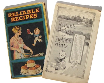 Antique Cooking Booklets Calumet Reliable Recipes – Set of 2