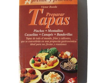 Vintage Tapas Cookbook - Preparar Tapas Spanish Language Cooking