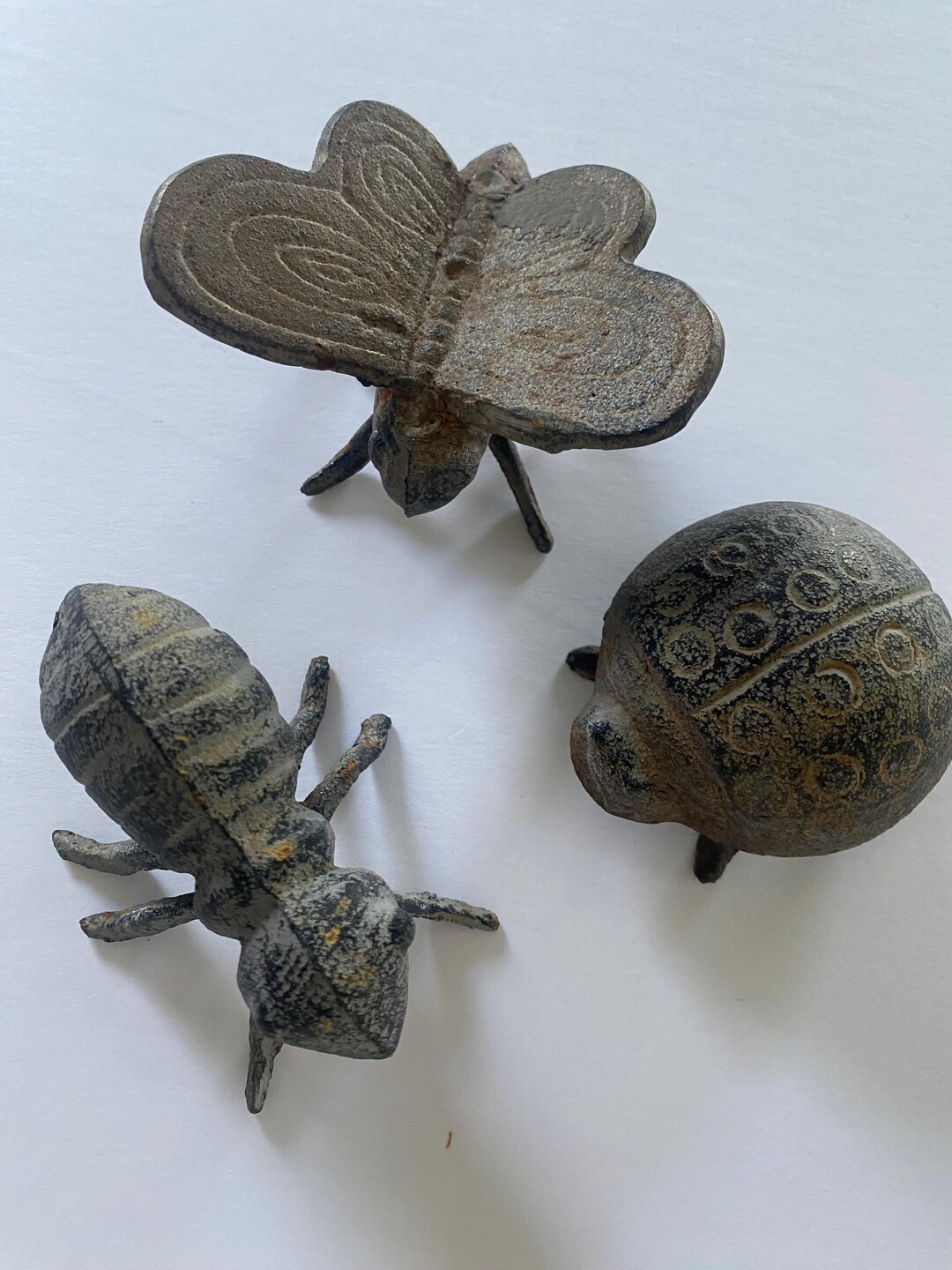 Metal Insect Paperweights: Unusual Outdoor Table Decor - Etsy