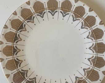 Modernist Goldmuster Anthropologie Speiseteller, 27 cm