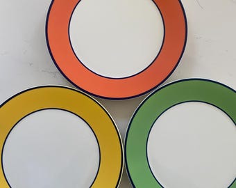 Aus Italien, kräftige Farben Speiseteller 10,5 &quot;Durchmesser zu koordinieren mit bestehendem Geschirr oder starten Sie eine neue Kollektion