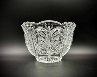 Vintage Crystal Clear Industries "Madrid" 4-inch Bowl: 24% Lead Crystal, Poland 1970's