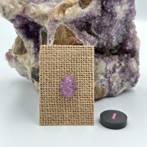 Raw/Natural Cut Amethyst Hat Pin or Lapel Pin