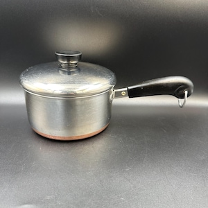 Vintage Revere Ware 1 1/2-Quart Sauce Pan: Copper Bottom, 1801 Series, 1980's