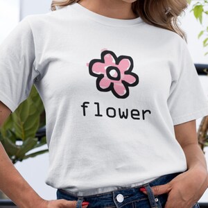 Flower Unisex T shirt Botanical Gardener Gift for Her Cute flower Lover Floral Tee Nature lover shirt Trendy shirt Retro shirt Plant shirt