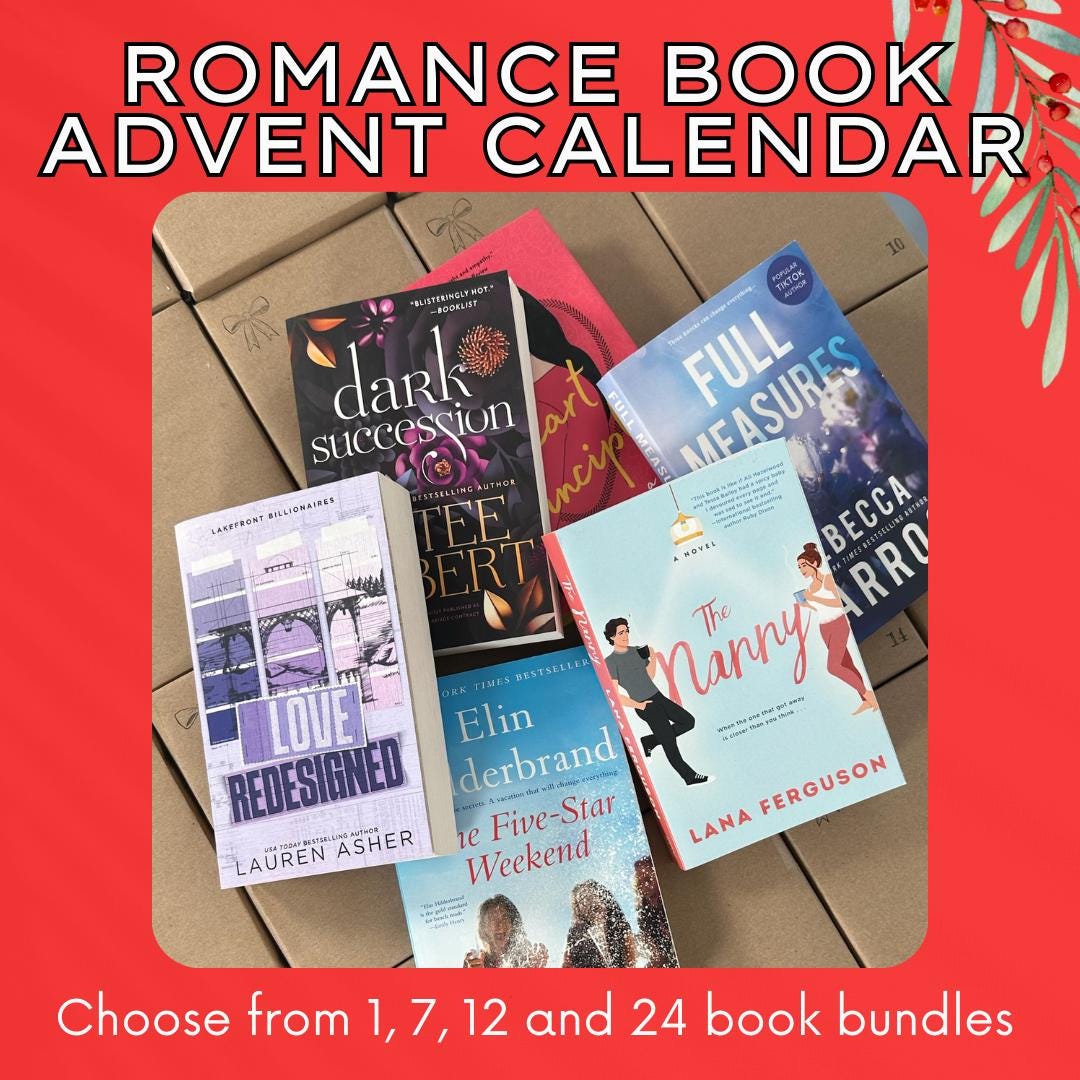 Book Advent Calendar Romance Blind Date With a Book Holiday Gift