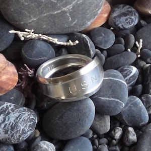 U.S. NAVY Silver Plated Ring